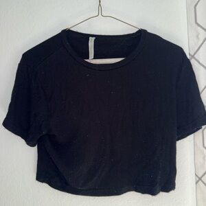 Elegant Black Women's Crop Top